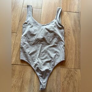 Free People Clean Lines grey Bodysuit medium/large